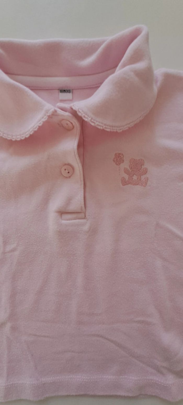 Lot de 2 polos manches courtes fille 18 mois - photo numéro 4