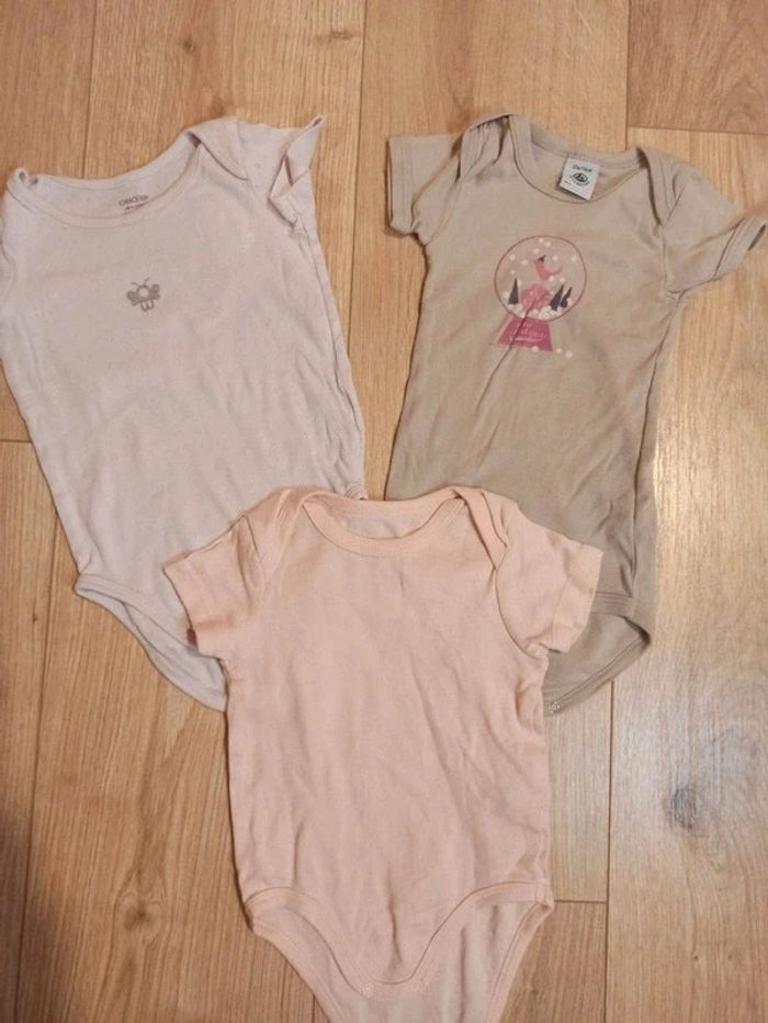 Lot de 3 bodies manches courtes