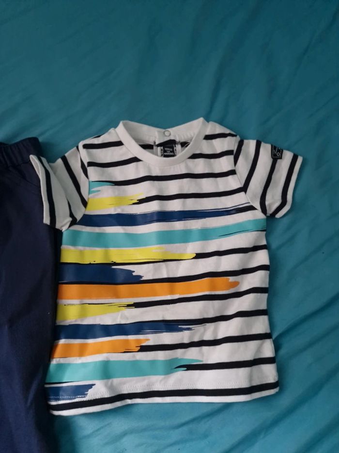 Pantalon et Tee-shirt bébé taille 6 mois neuf - photo numéro 2