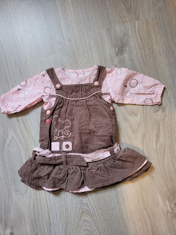 Robe velours +tunique 1 mis 63 cm Petit Kimbaloo - photo numéro 2