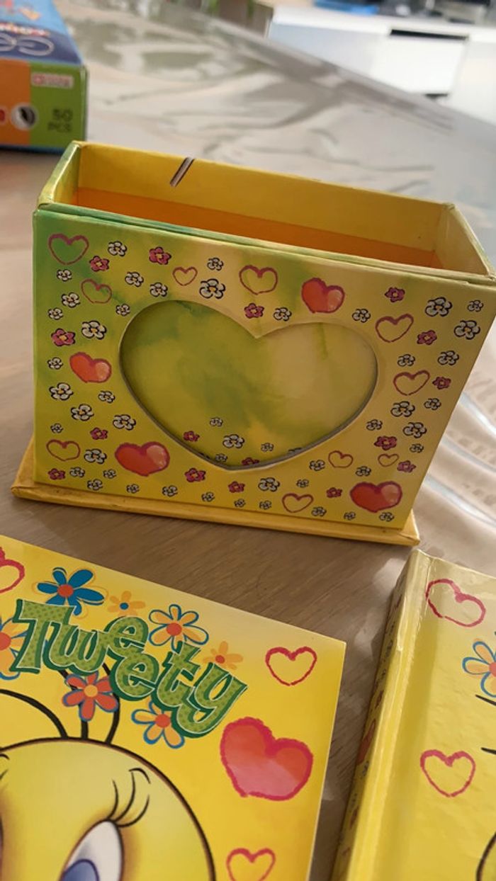 Ensemble de petits cahiers tweety avec support - photo numéro 6