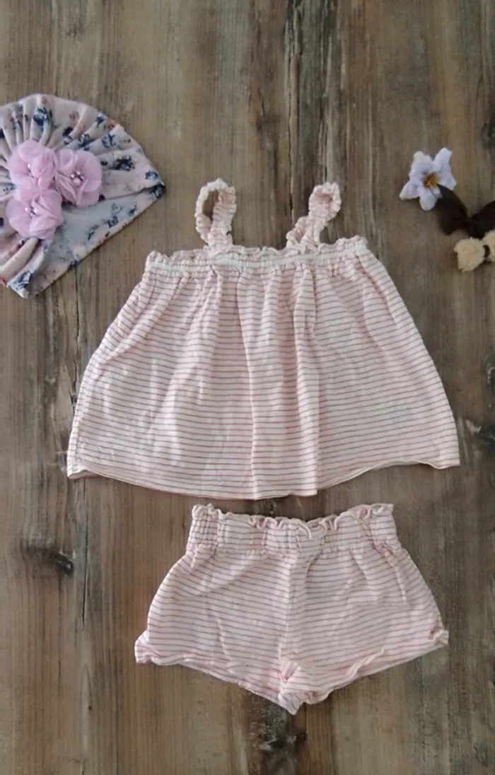Ensemble short et débardeur H&m fille