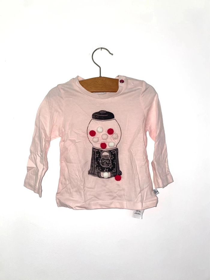 Tee shirt rose bonbon