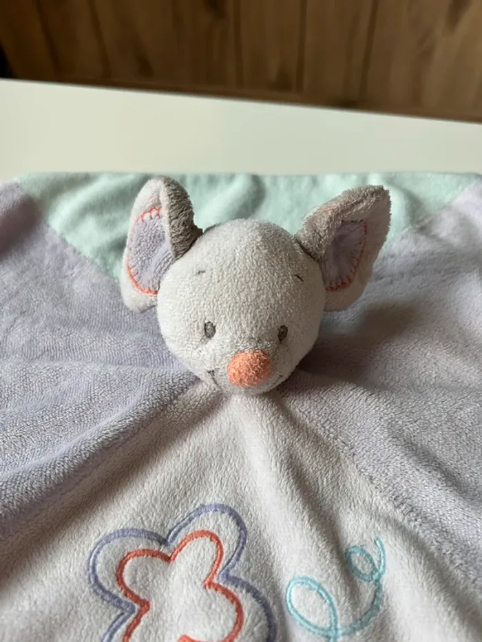 Doudou plat souris nattou - photo numéro 2