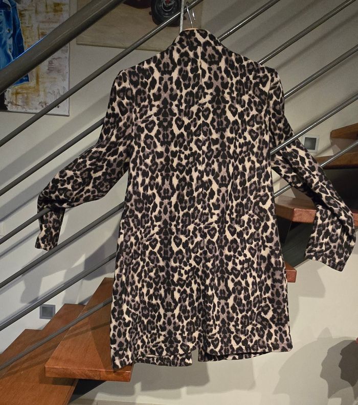 Veste longue femme leopard - photo numéro 4