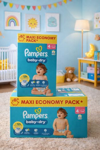 216 couches pampers baby dry taille 4