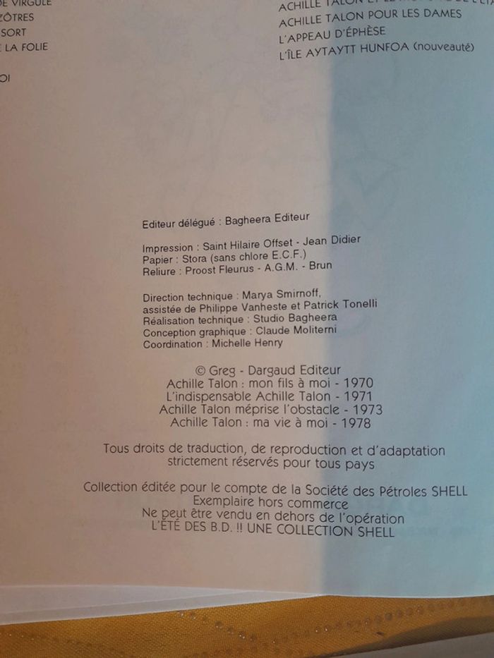 Lot de 2 BD Achille Talon > Vintage 1994 - photo numéro 5