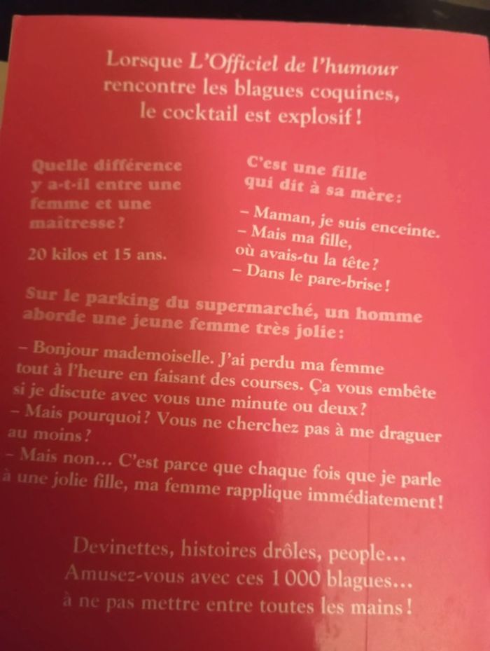 Livre L officiel des blagues coquines - photo numéro 2