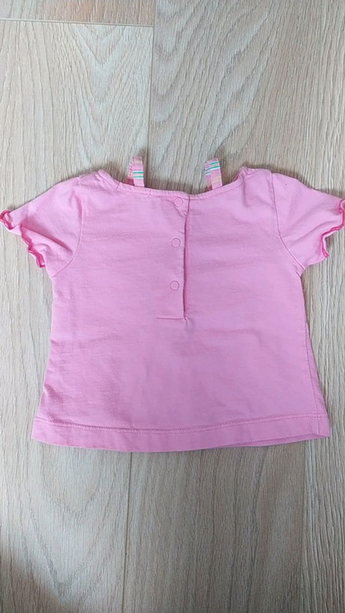 Ensemble fleurs rose 3 mois - photo numéro 13