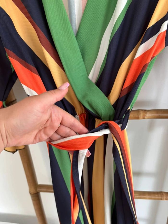 Robe colorée verte orange jaune - Made in Italy taille M - photo numéro 9