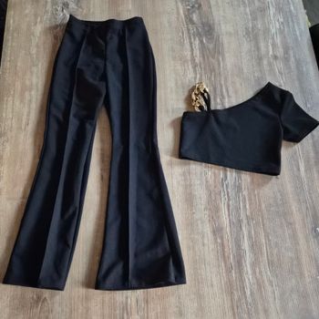 Ensemble patte d'éléphant + crop top