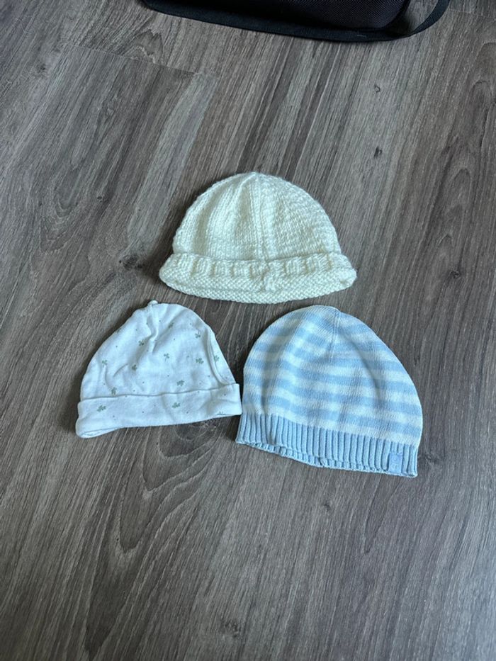 Lot de 3 bonnets pour bébé