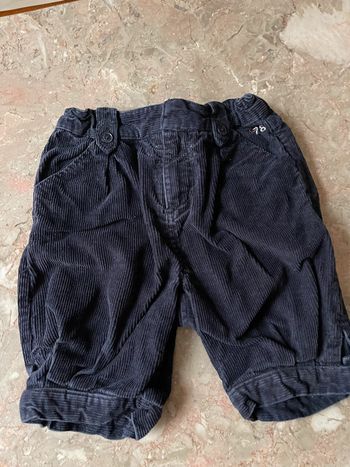 Pantacourt velours mixte 18mois