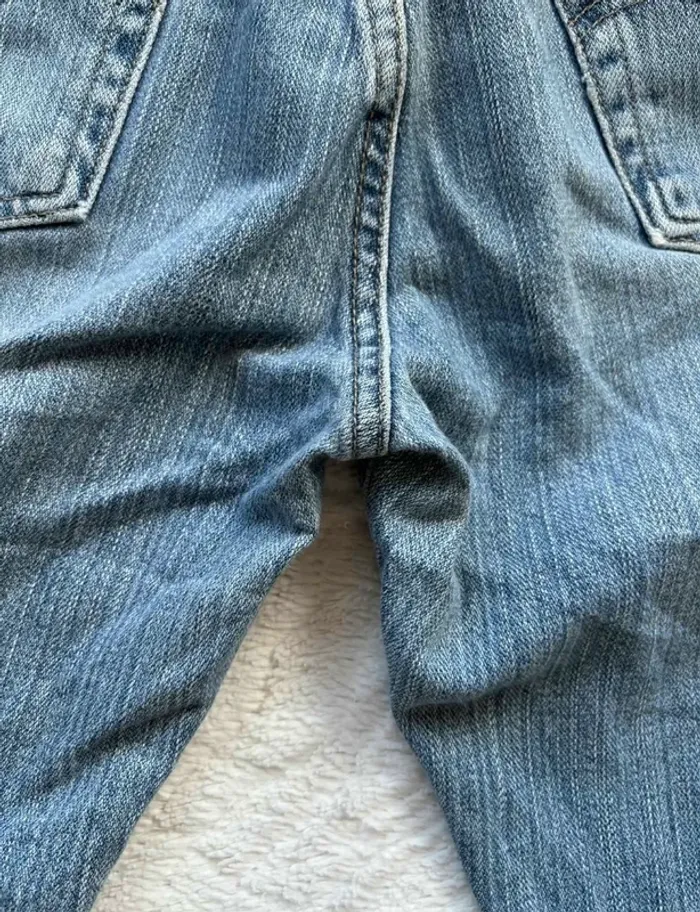 Jean Levi’s femme 505 nouveau low straight droit bleu clair XL/42 W32 Mexico 2000s rare us mi taille - photo numéro 16