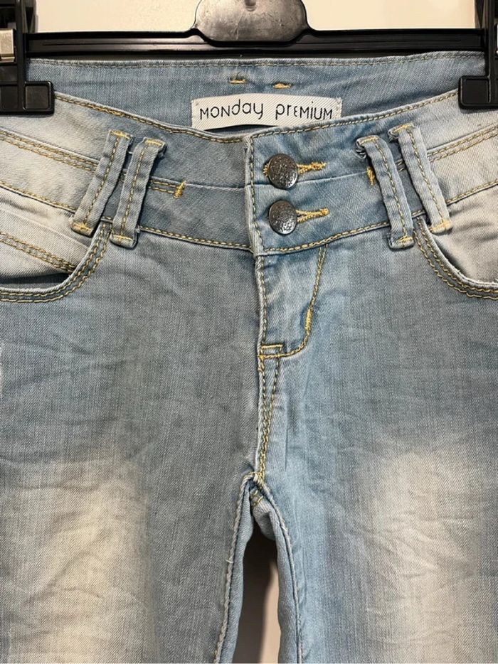 Pantacourt Jeans Monday Premium Taille 36 / S - photo numéro 4