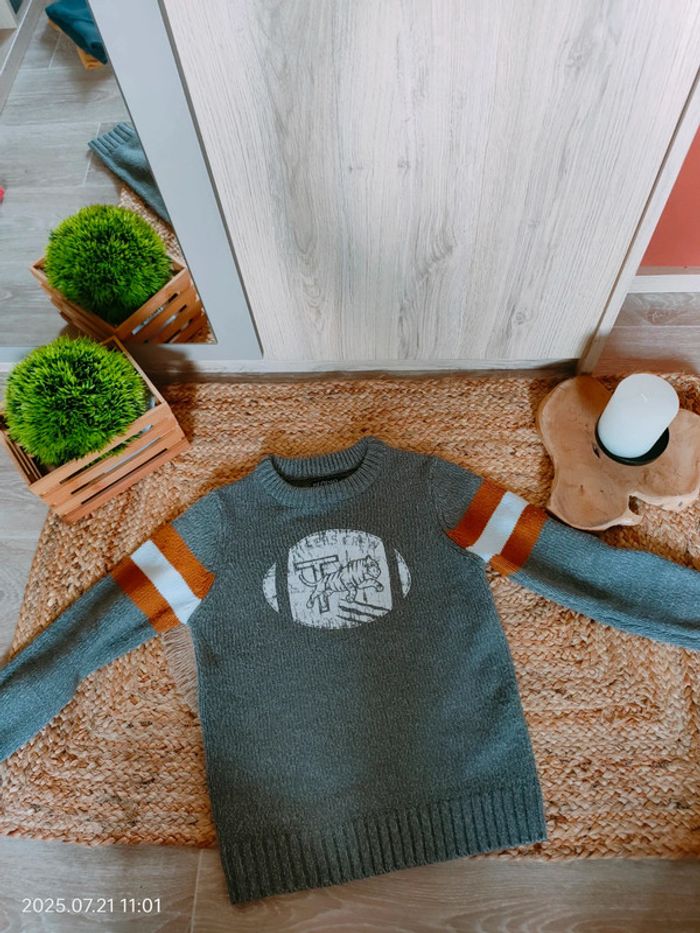 Pull 8 ans col rond épais