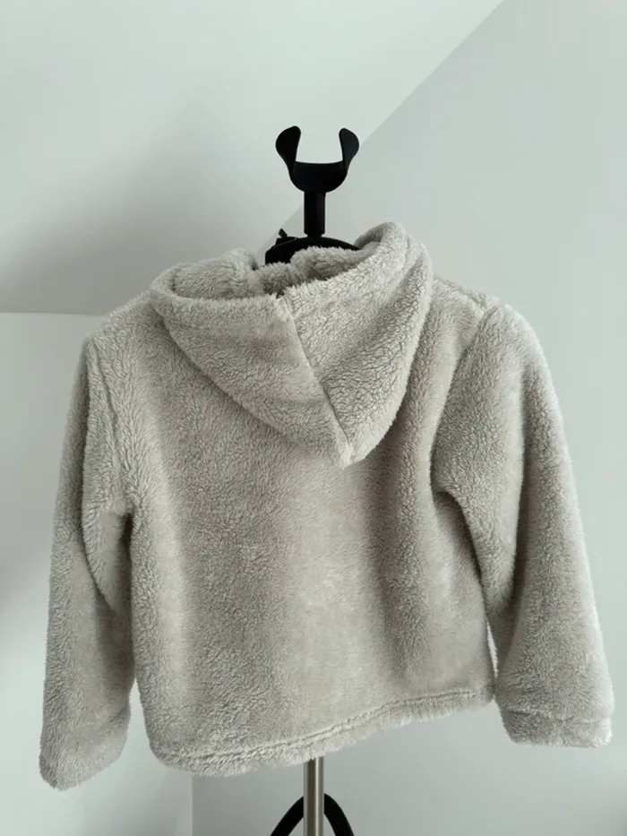 Pull sweat moumoute à capuche Lounge XS beige - photo numéro 10