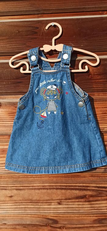 Robe Jean bébé fille 3 mois
