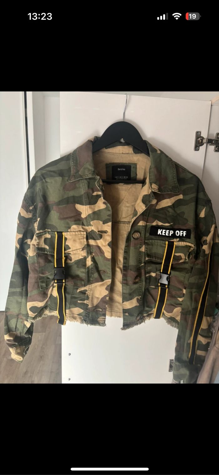 Veste mi saison imprimé militaire