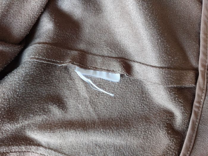 Veste Orsay en suédine marron clair longues franges taille 36-38 - photo numéro 8