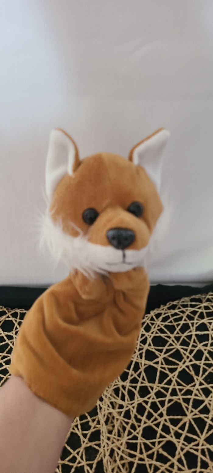 GOLLNEST KIESEL DOUDOU RENARD MARIONNETTE MARRON - photo numéro 5