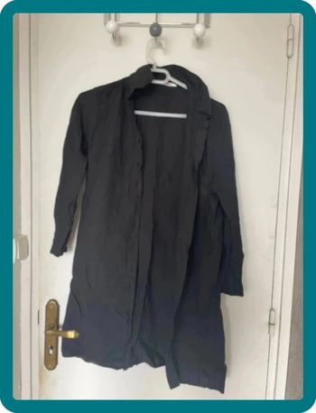 Chemise longue noir