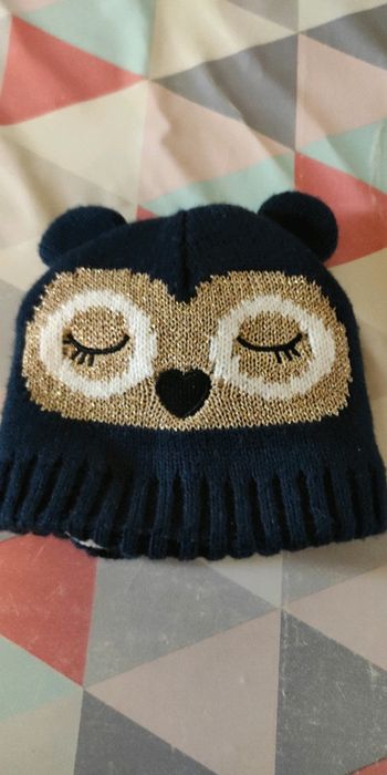 Bonnet chouette 0/3 mois