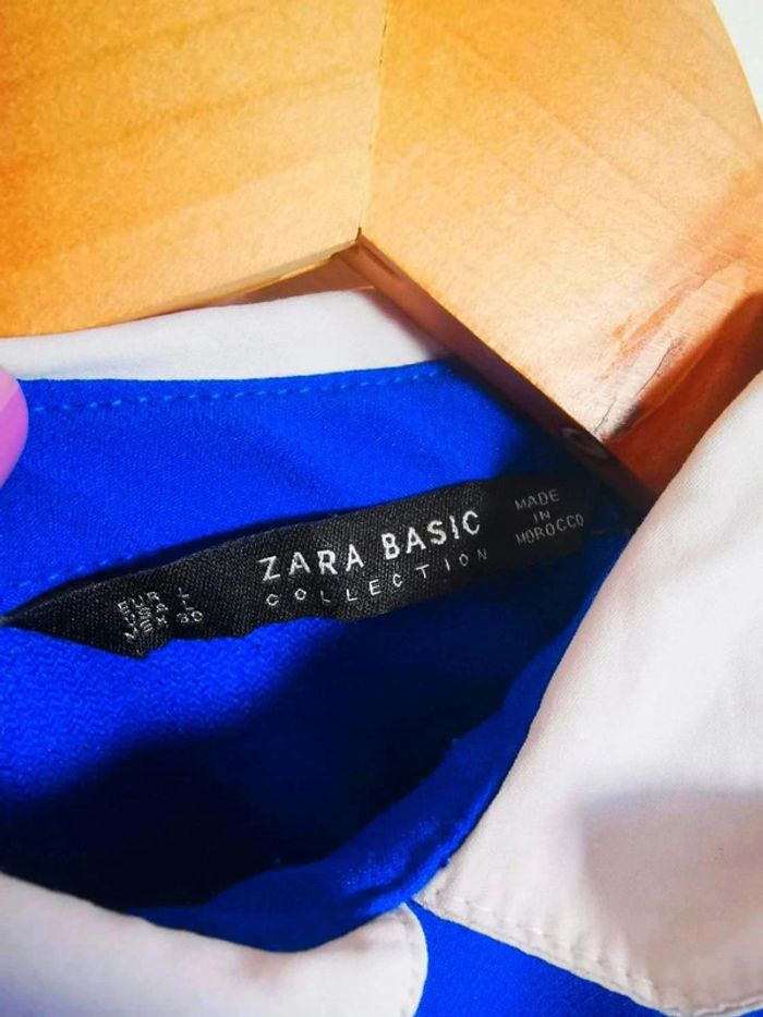 C34 robe bleu zara L - photo numéro 3