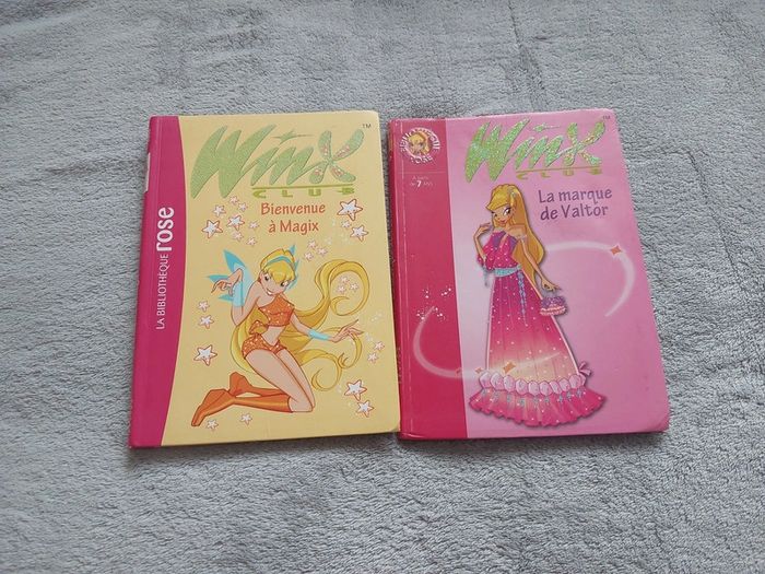 Lot 2 livres winx bibliothèque rose