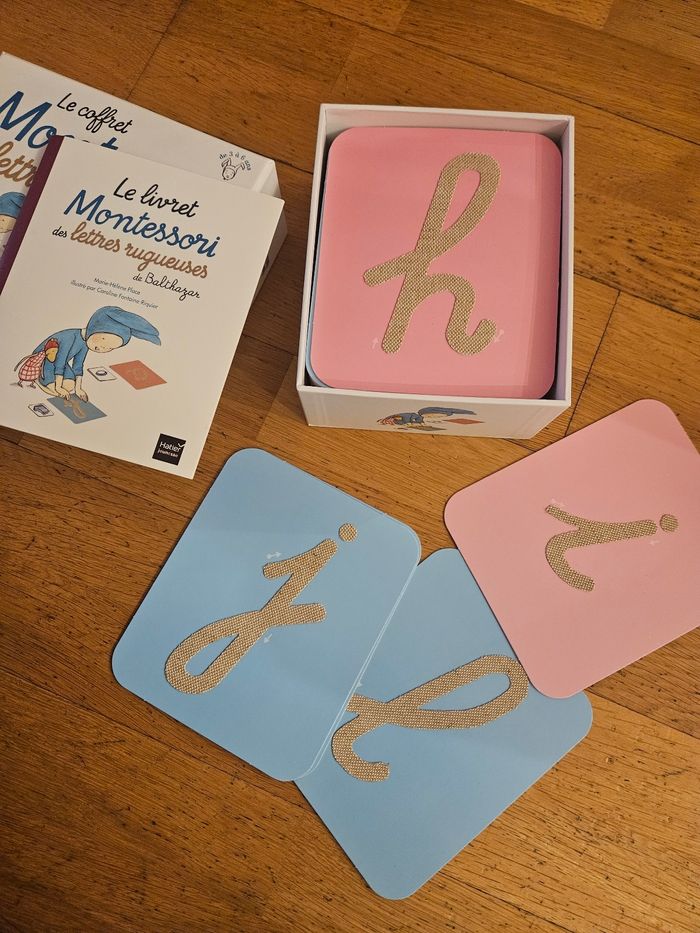 Coffret Montessori Lettres rugueuse de Balthazar - photo numéro 2