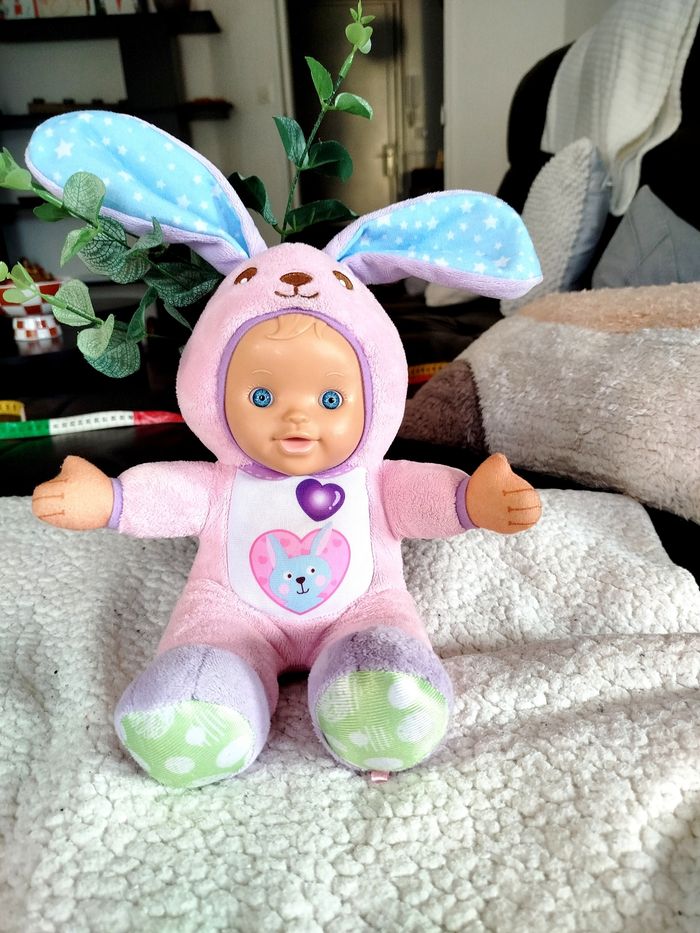 🟢 Poupon interactif Bébé déguisé en lapin Little Love