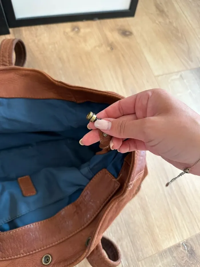 Sac à main Billy Jérôme Dreyfuss marron modèle taille L - photo numéro 11