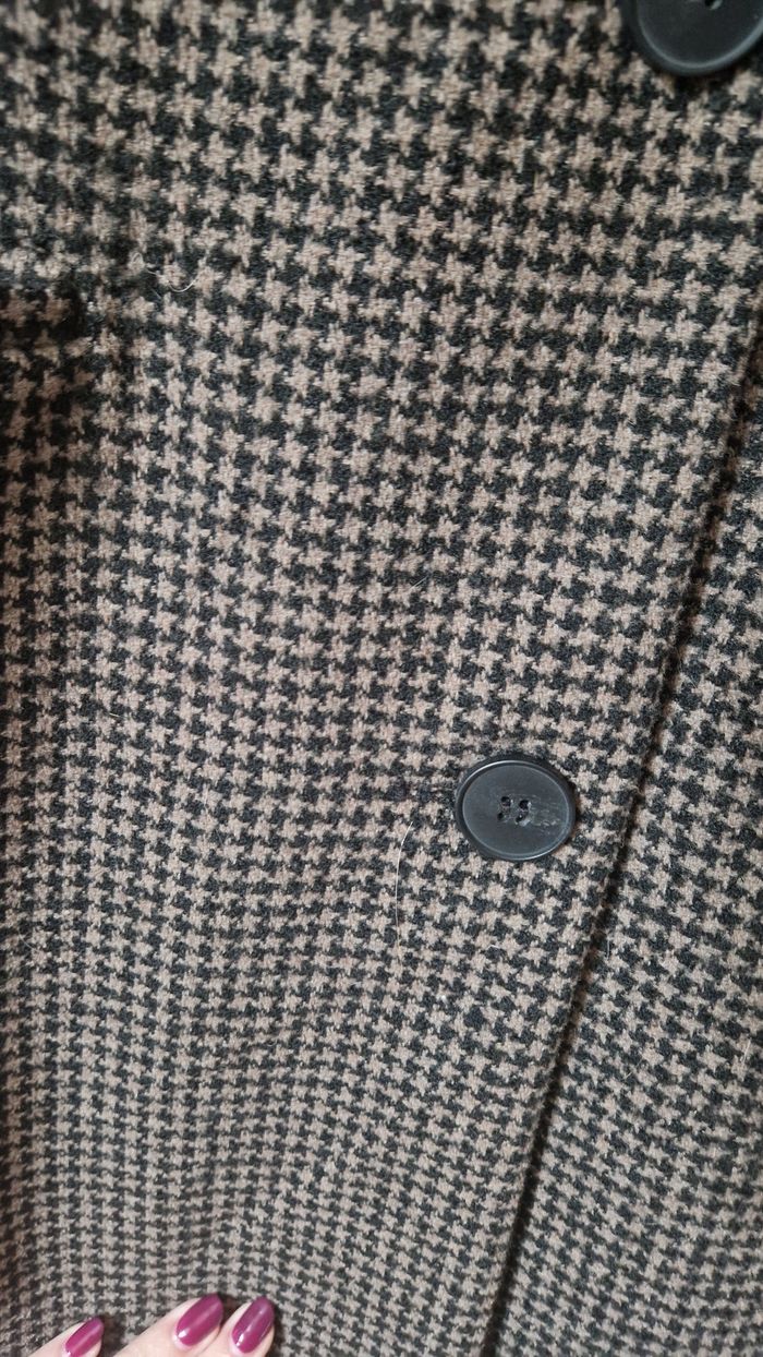 Manteau pied de poule marron et noir Kiabi - photo numéro 3