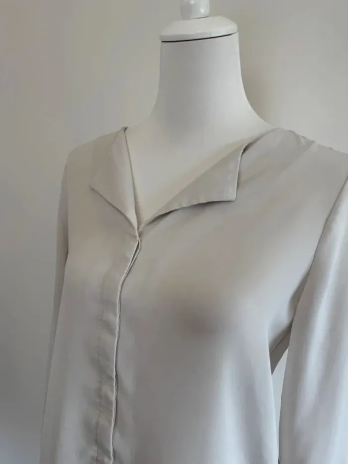 Blouse femme Villa couleur crème taille S - photo numéro 2