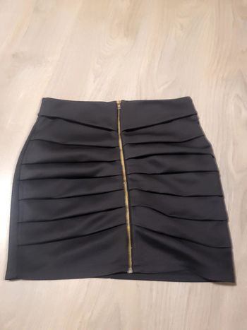 Magnifique jupe noir à fermeture femme jennyfer taille l