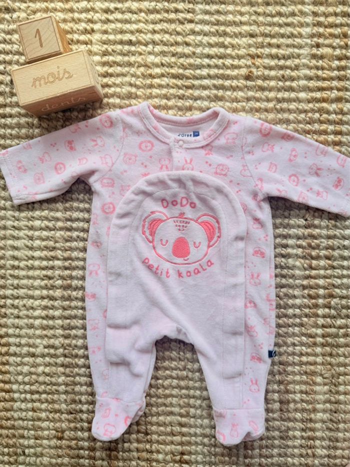 Pyjama velours Sucre d’Orge 1mois / 54cm