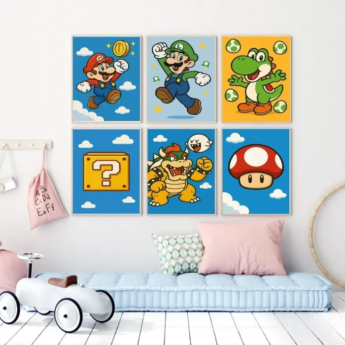 Affiches “Univers Mario” pour chambre enfant - photo numéro 3