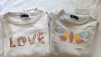 Lot de 2 pulls tex 7 8 ans