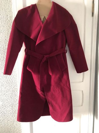 AN116- Manteau chaud Bordeaux T unique (38-42) NEUF