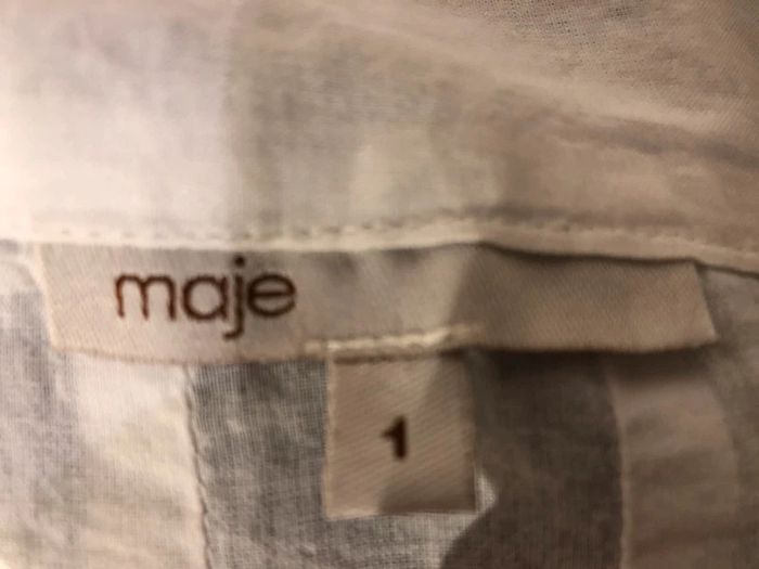 Maje Robe blanche été taille 1 - photo numéro 3