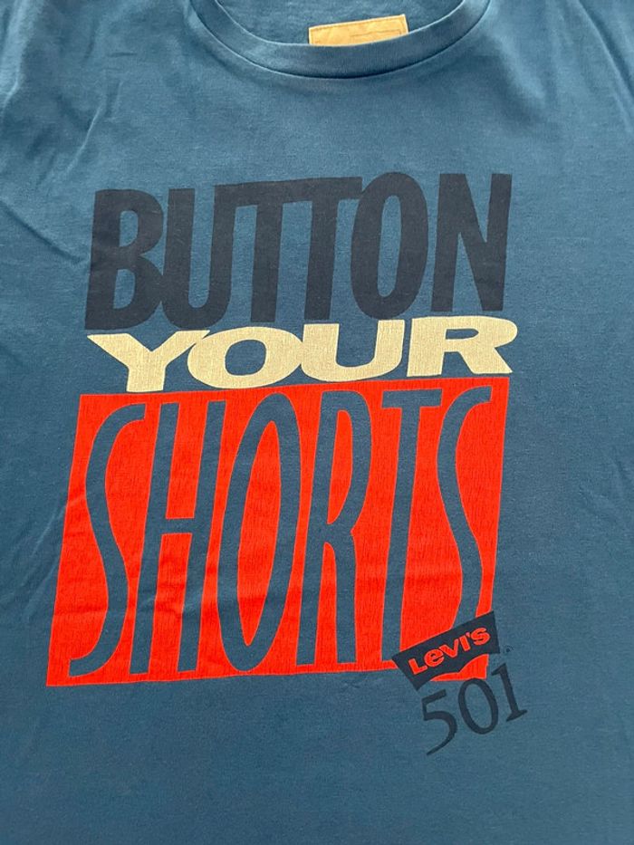 T-shirt Levi's bleu manches courtes 12 ans - photo numéro 3