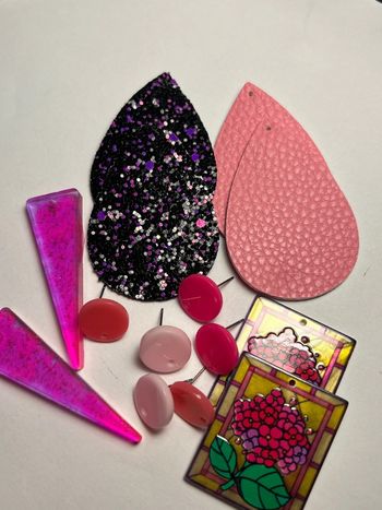 A561, Lot rose, accessoires création de bijoux