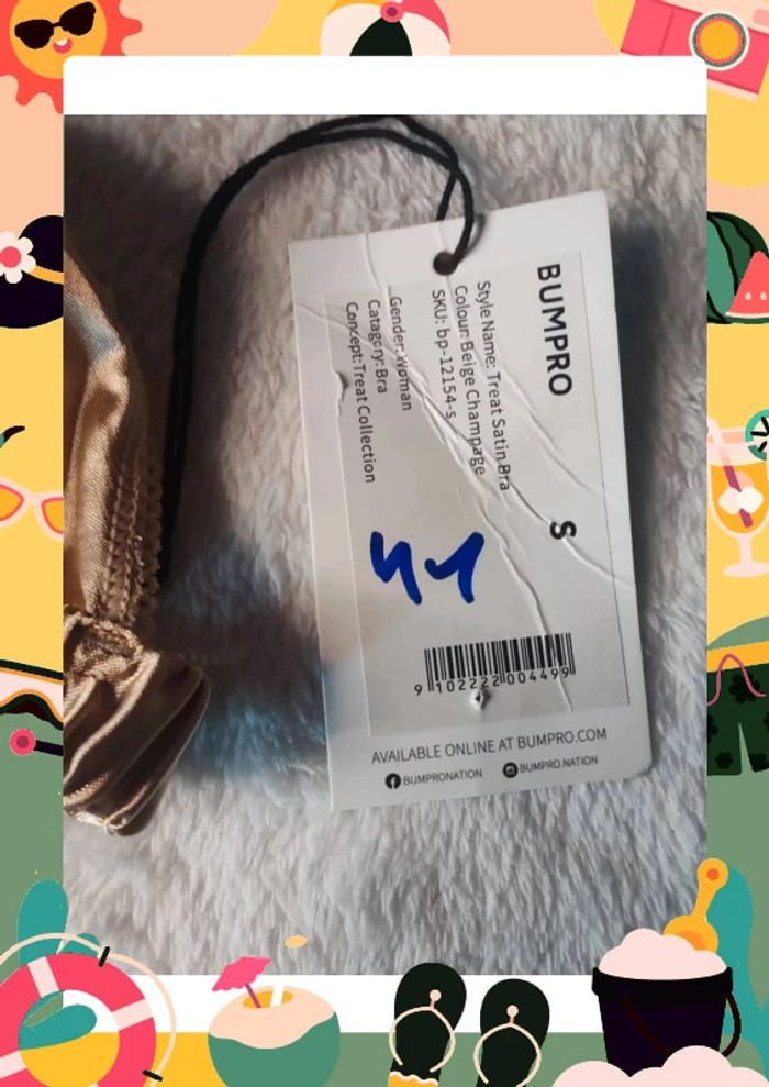 Soutien gorge doré bumpro - photo numéro 3