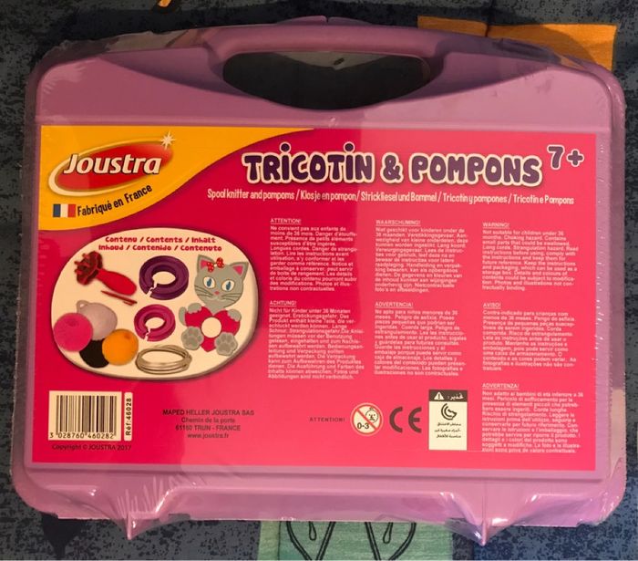 Tricotin Pompons-Mallette Joustra·Neuf avec étiquette·Joustra - photo numéro 2