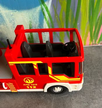 Camion  pompier playmobil  sonore
