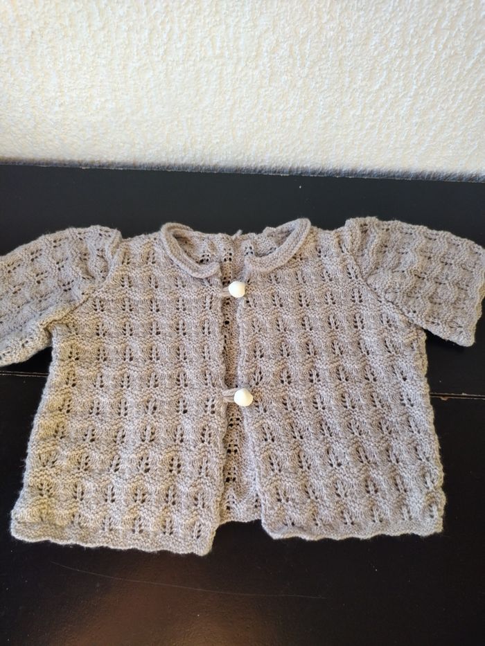 Gilet laine manche courte