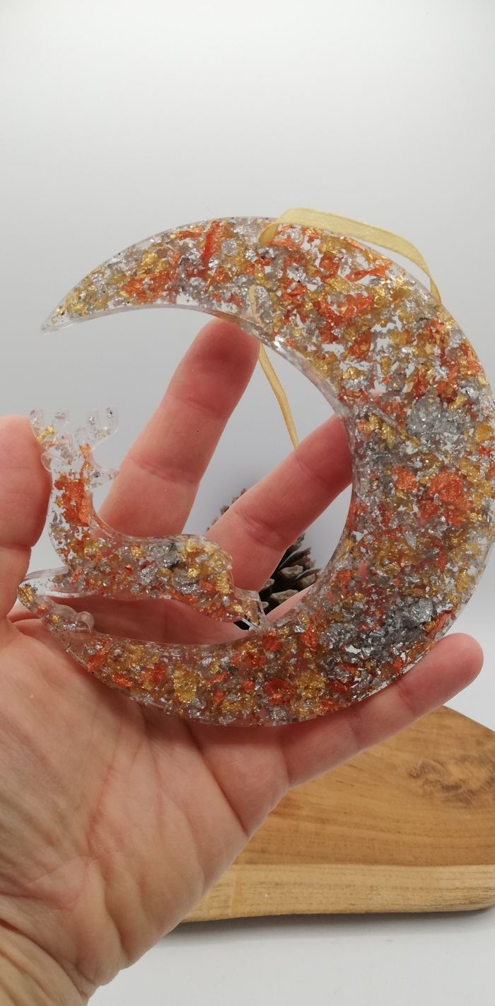 Décoration cerf en résine - photo numéro 4