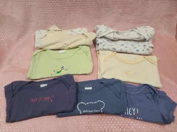 Lot de 8 body manche courte 18 mois fille