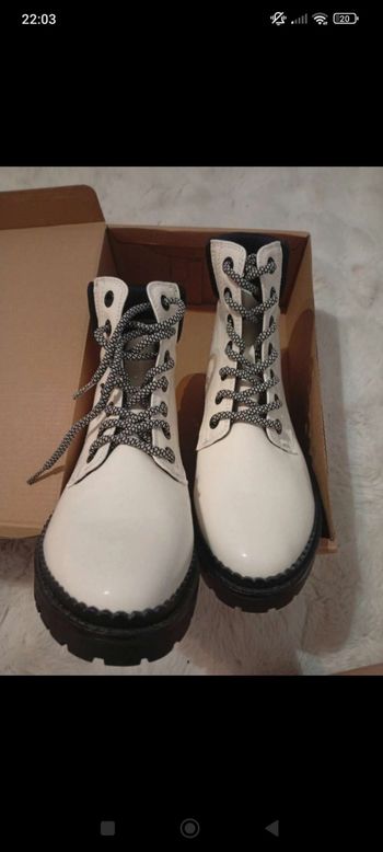 Bottines crème