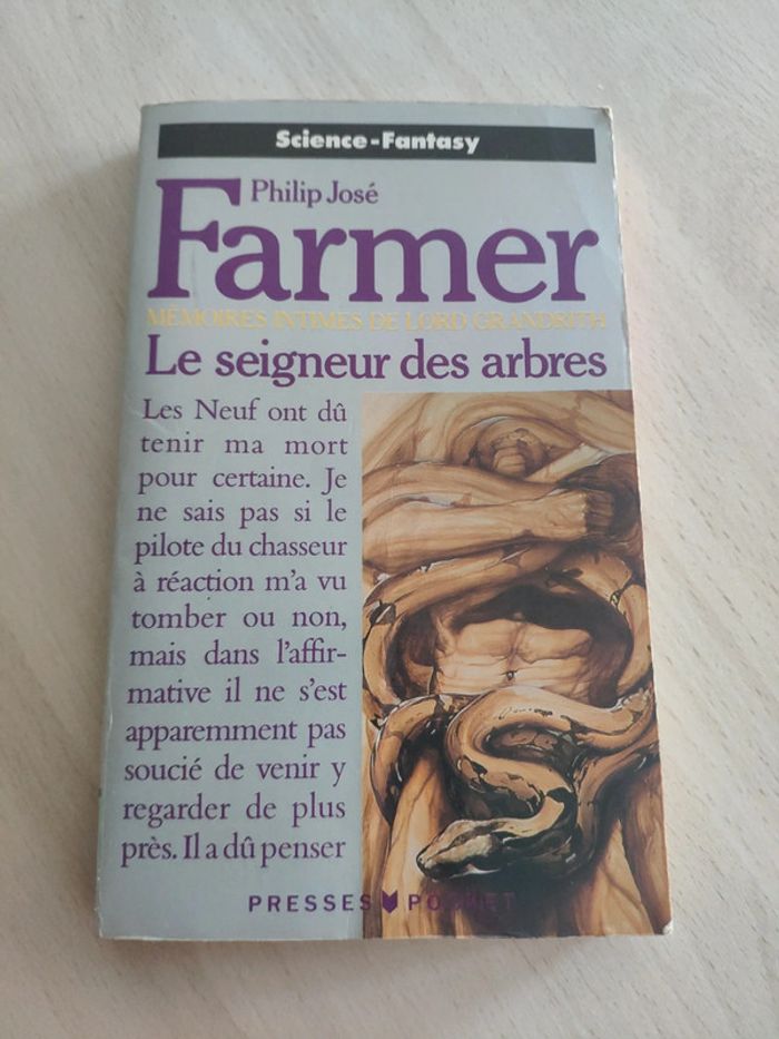 Livre poche Farmer Le seigneur des arbres Science Fantasy mémoires Grandrith